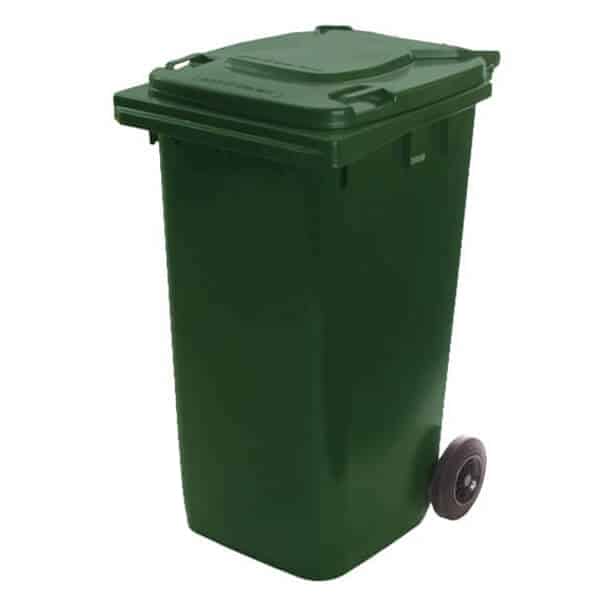 緑のゴミ箱の蓋：一般ゴミ